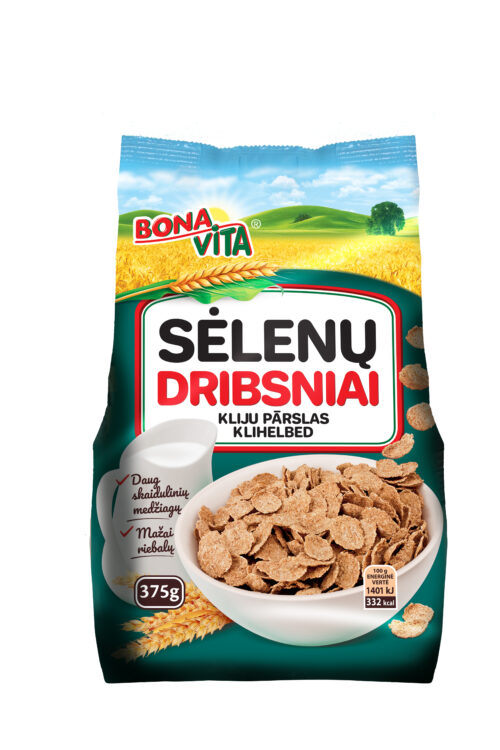 Sėlenų dribsniai, 375g