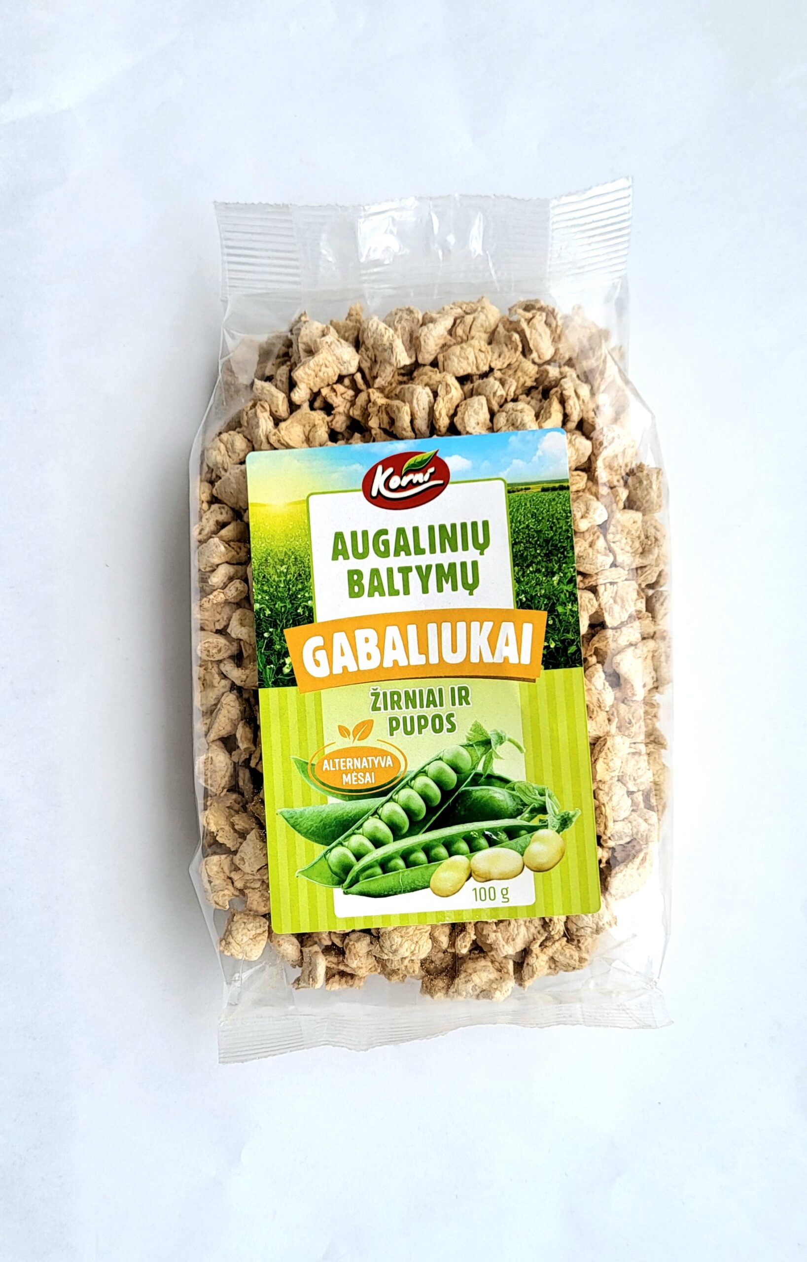 Augalinių baltymų gabaliukai, 100g